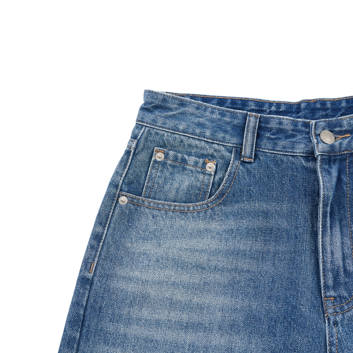 Retro Wash Ripped Wide Leg Denim Jeans