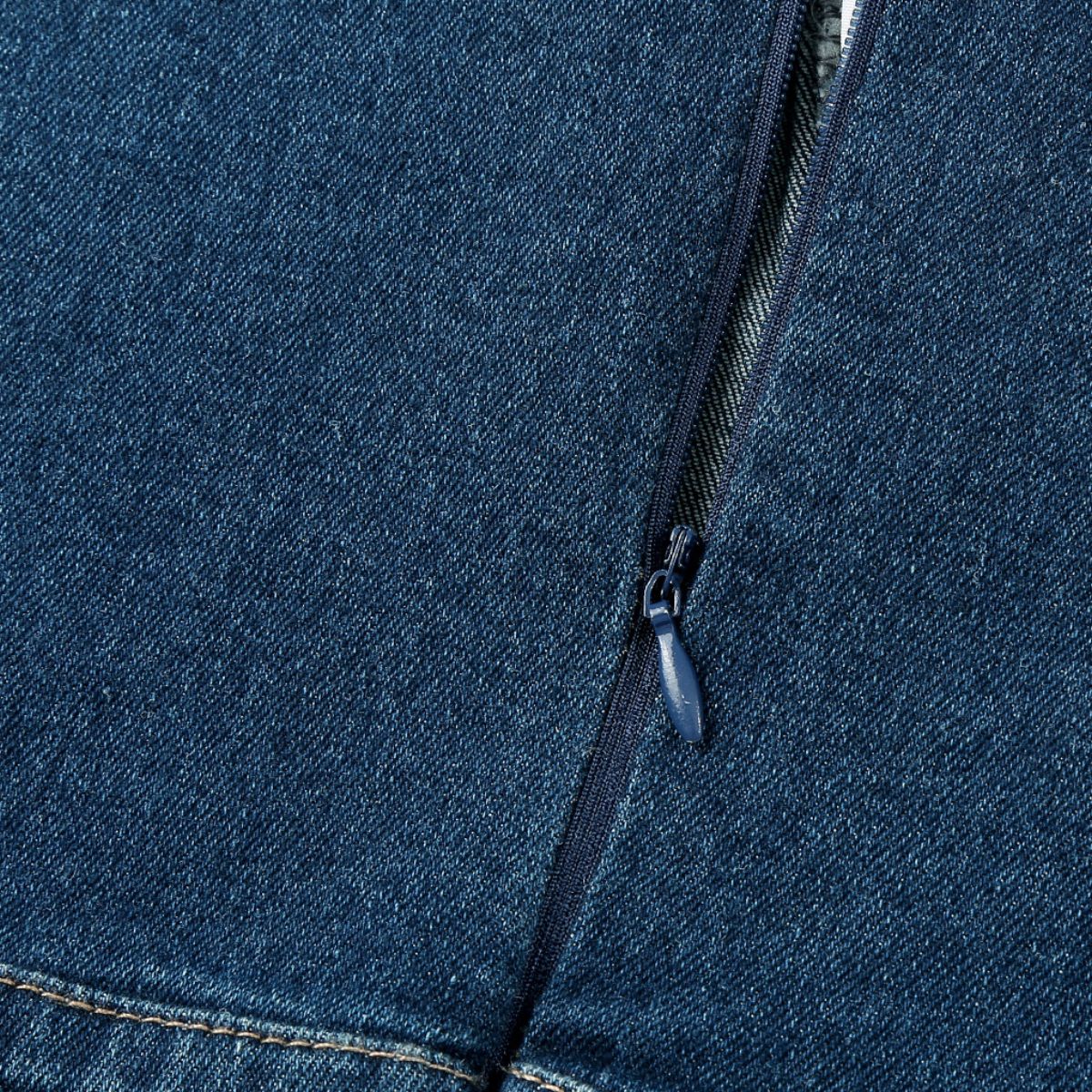 Halter Neck Fitted Denim Midi Dress