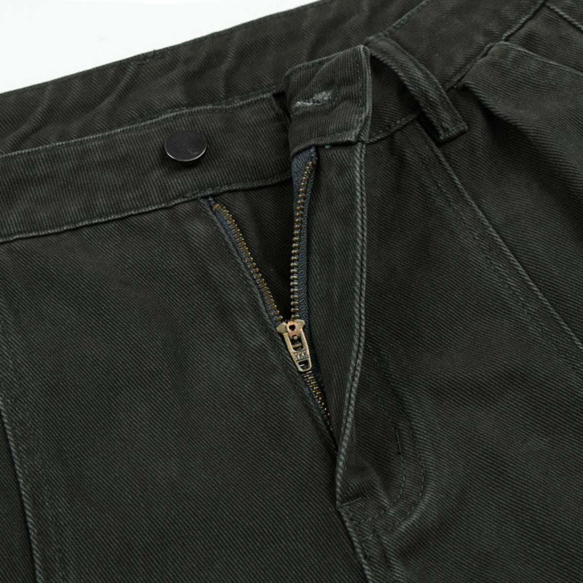 Relaxed Fit Seam Accent Wide‑Leg Trousers