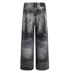 Vintage Washed Straight-Leg Denim Jeans