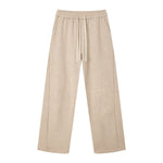 Quiet Luxury Old Money Seam‑Detail Loose Straight‑Leg Casual Pants