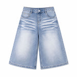 Bermudas con lavado vintage y salpicaduras de tinta