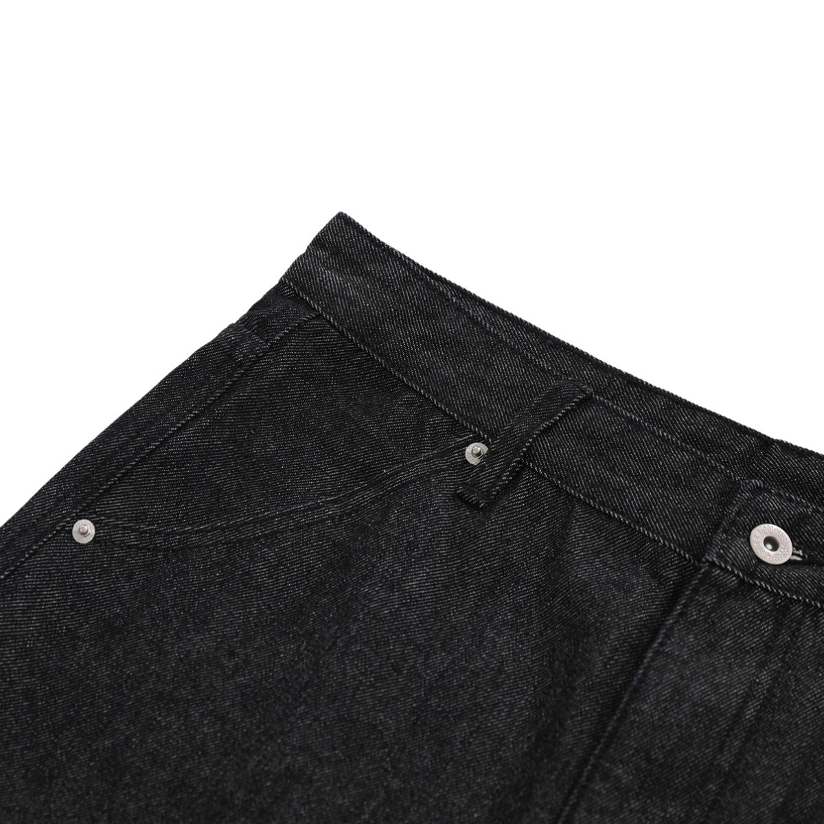 Vintage Black Zip Hem Slim Flare Jeans