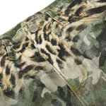 Camo Leopard Print Multi-Pocket Cargo Bermuda Shorts