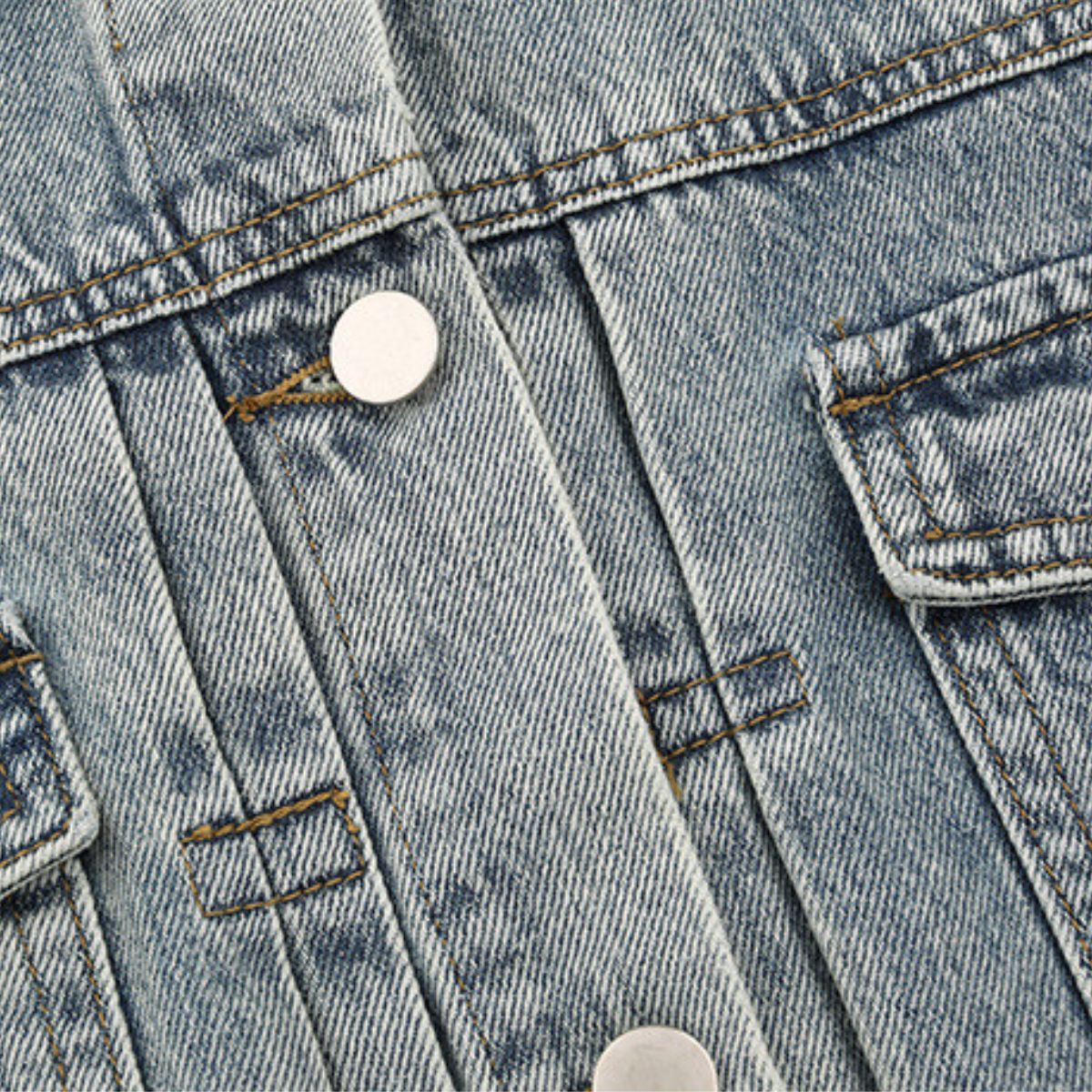 Vestido midi vaquero sin mangas con botones y aberturas en la parte delantera