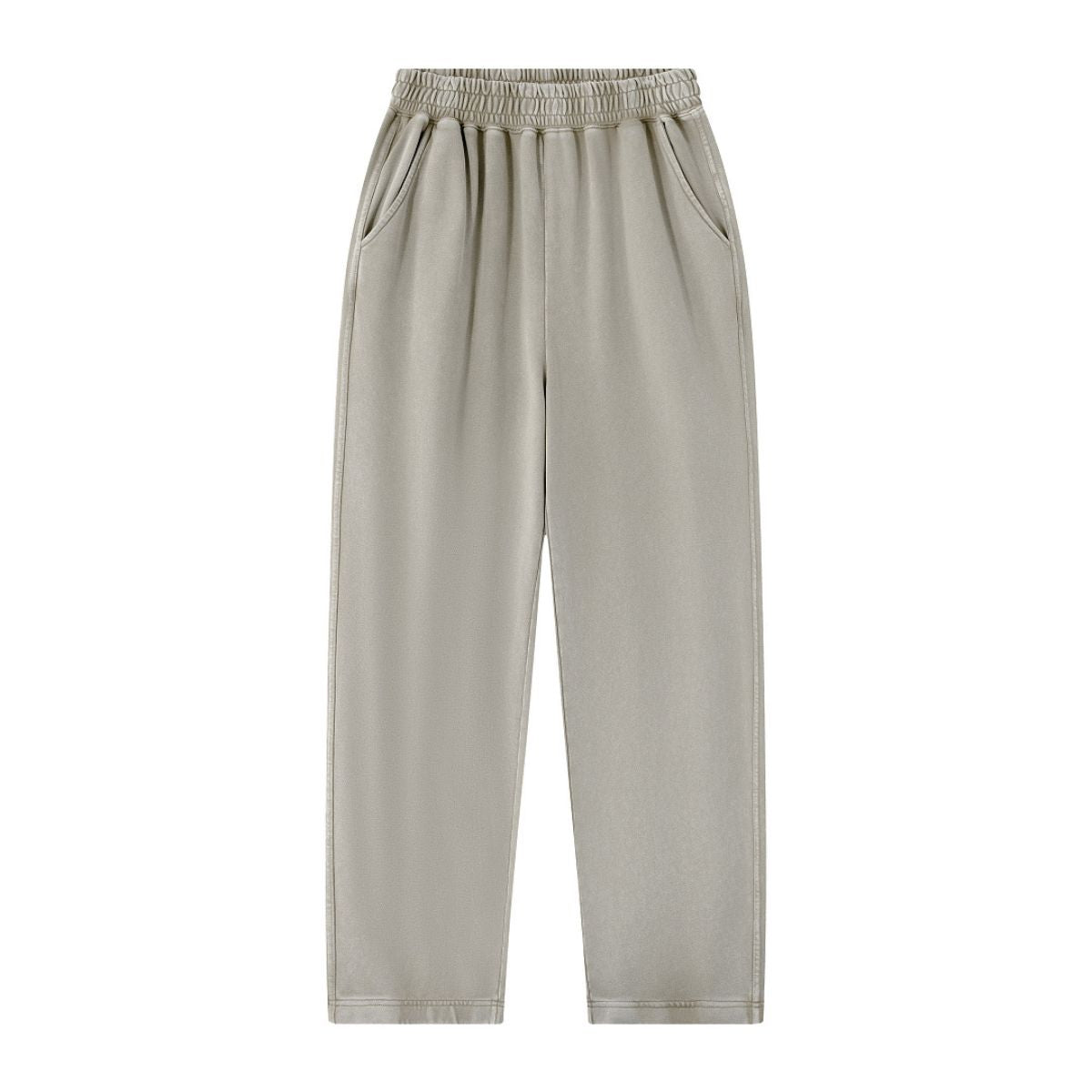 Loose Draped Wide‑Leg Washed Distressed Casual Pants