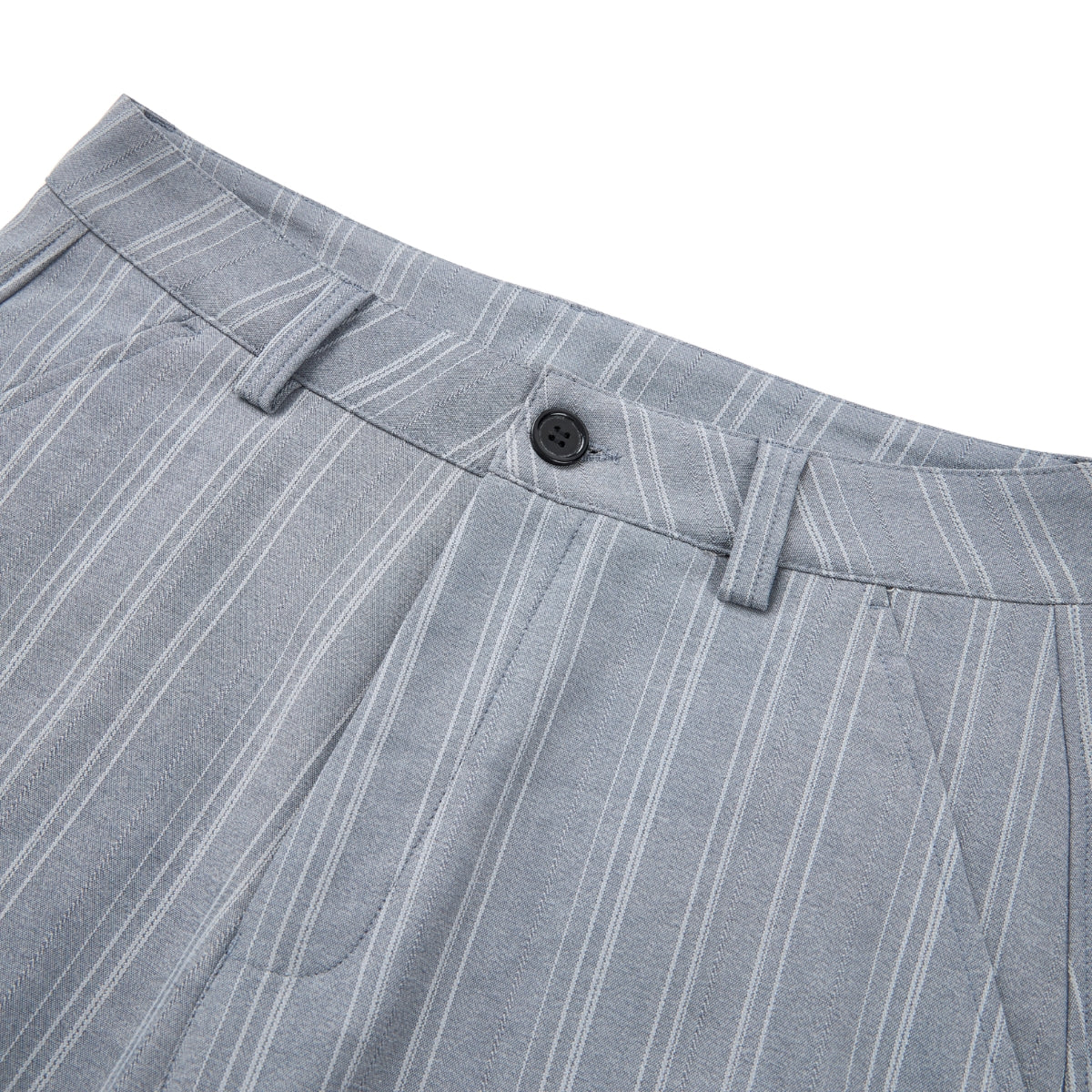 Vintage American Stripe Wide-Leg Curved Trousers