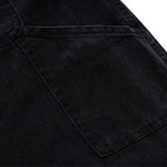 Acid Washed Turquoise Stud Loose Fit Wide Leg Jeans