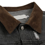 Street Distressed Patchwork Vintage Denim Jacket