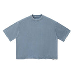 Washed Boxy Raw Hem Tee