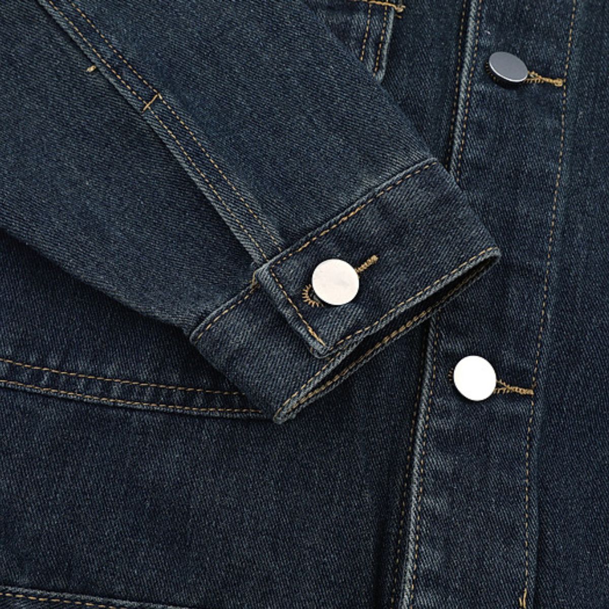Multi-pocket Vintage Loose Washed Work Denim Jacket