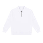 Heavyweight Washed Stand Collar Zip Polo Sweatshirt
