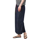 Women's Indigo Denim Midi Skirt