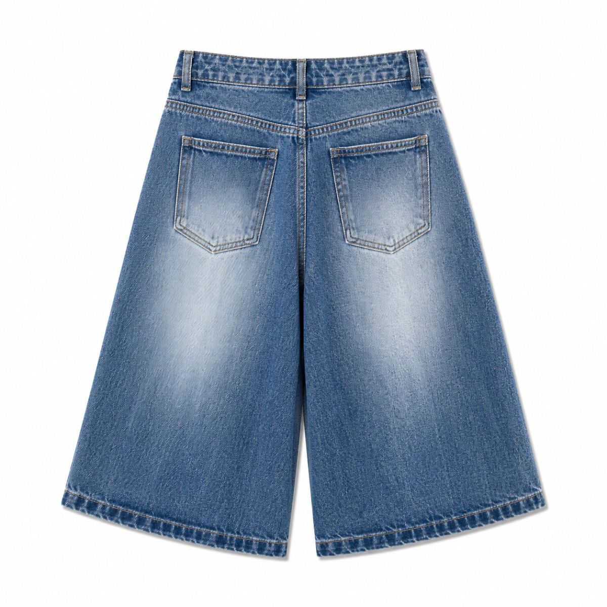 Bermudas con lavado vintage y salpicaduras de tinta