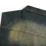 Shorts vaqueros con mariposas bordadas y adornados con perlas