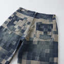 Jean Pour Homme Motif Pixel Numérique - Coupe Baggy Décontractée - Tissu Denim Délavé Noir/gris - Style Streetwear Années 90 - 4