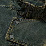 Shorts vaqueros con mariposas bordadas y adornados con perlas