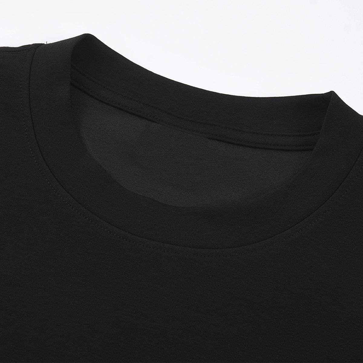 Mock Layered Contrast Strap Sweatshirt