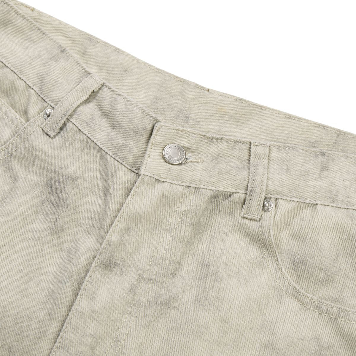 Marble Print Loose Straight Trousers
