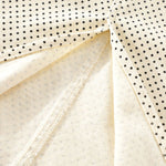 Falda vaquera con bordado de perlas y lavado vintage