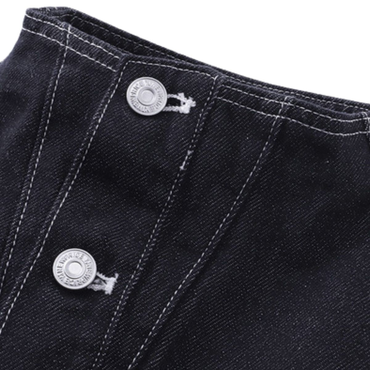 Unisex Textured Silhouette Slim Fit Workwear Denim Jacket