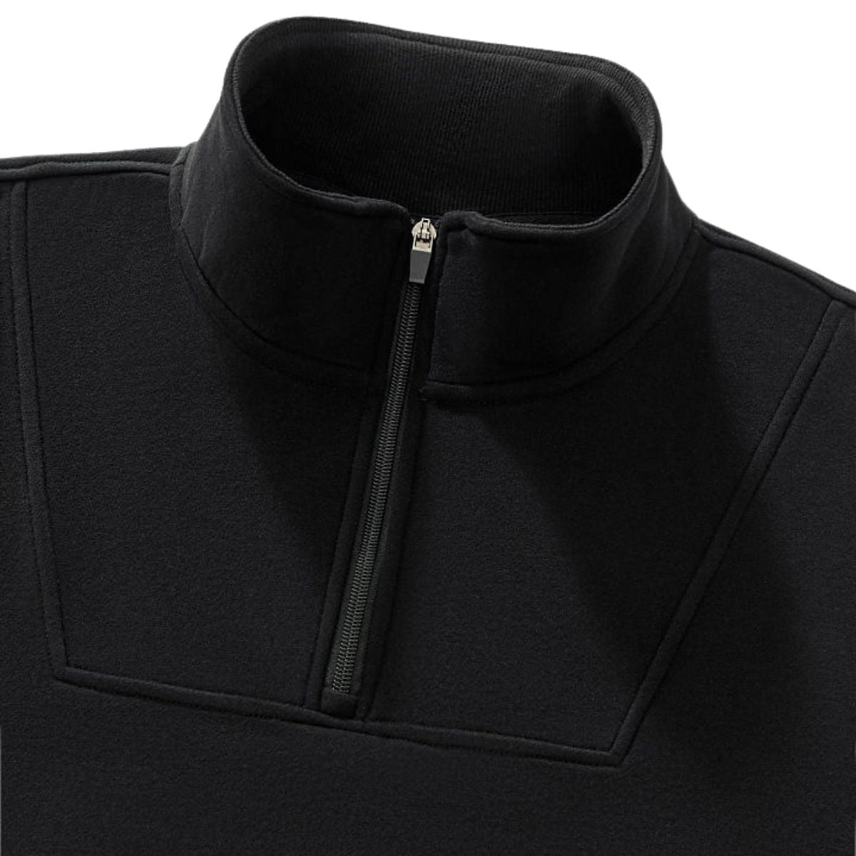 Short Wide Batwing Mock Neck Zip Up Sports Sweatshirt