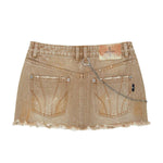 Wild Cowboy Denim Mini Skirt