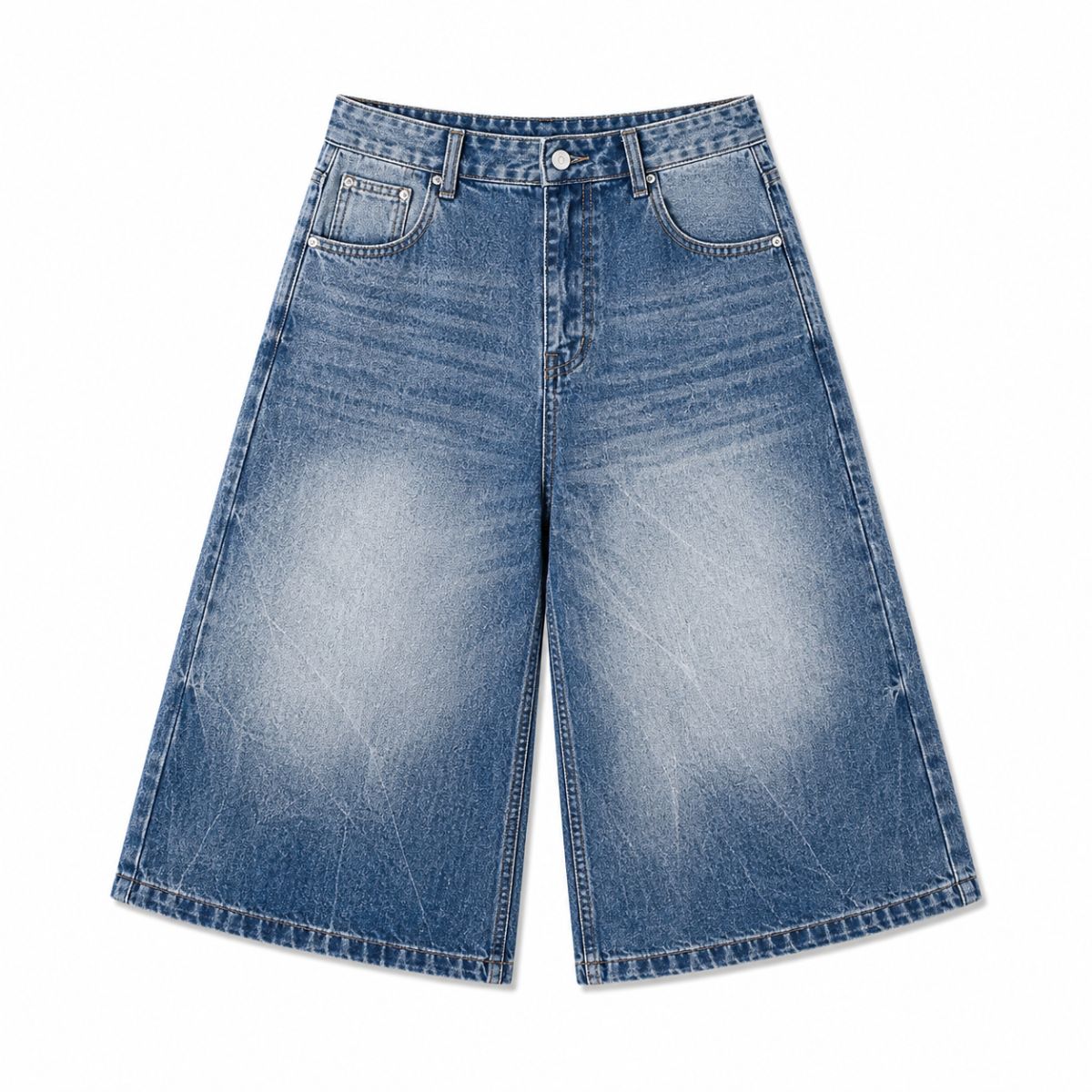 Bermudas con lavado vintage y salpicaduras de tinta