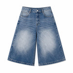 Bermudas con lavado vintage y salpicaduras de tinta