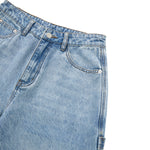 Zipped Panelled Streetwear Baggy Straight-Leg Jeans