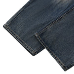 Vintage Gradient Washed Wide Leg Elastic Back Waist Jeans
