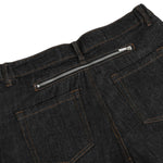 Washed Distressed Wide Leg Denim Jeans
