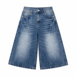 Bermudas con lavado vintage y salpicaduras de tinta