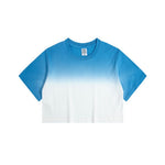 Women's Gradient Crop T Shirt-INNBLAC Fashion Apparel