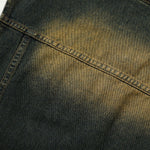 Raw Hem Distressed Denim Cropped Vest