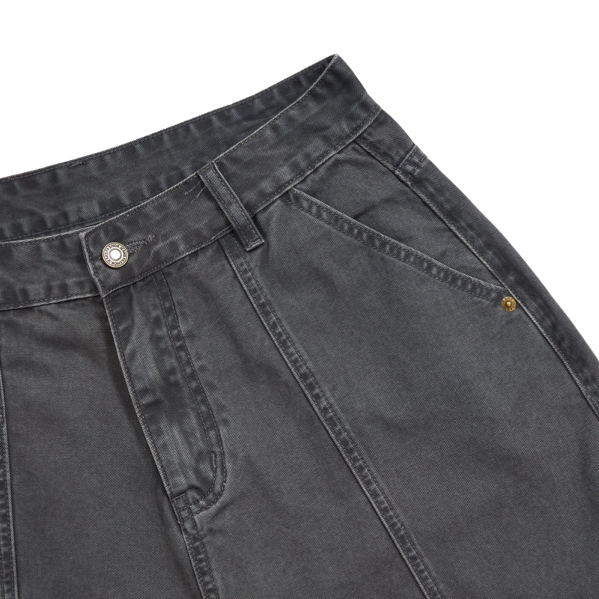 Bermudas con lavado vintage y salpicaduras de tinta