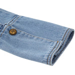 Vintage Washed Cropped Denim Jacket