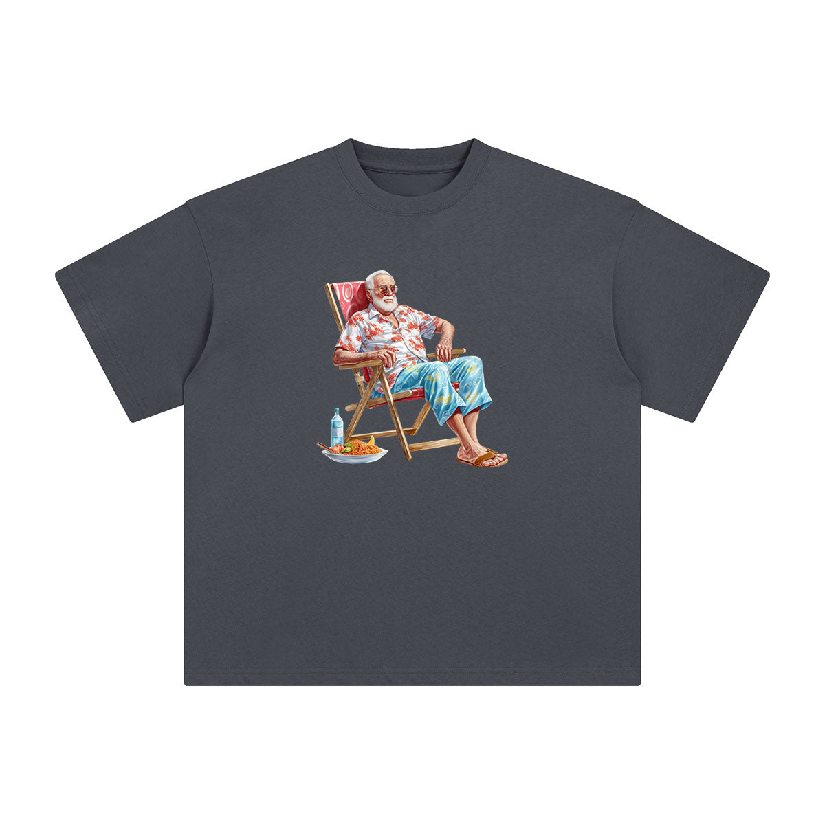 Grandpa Sleeping Graphic Tee-INNBLAC Fashion Apparel