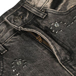 Trendy Metal Stud Embellished Relaxed Fit Jeans