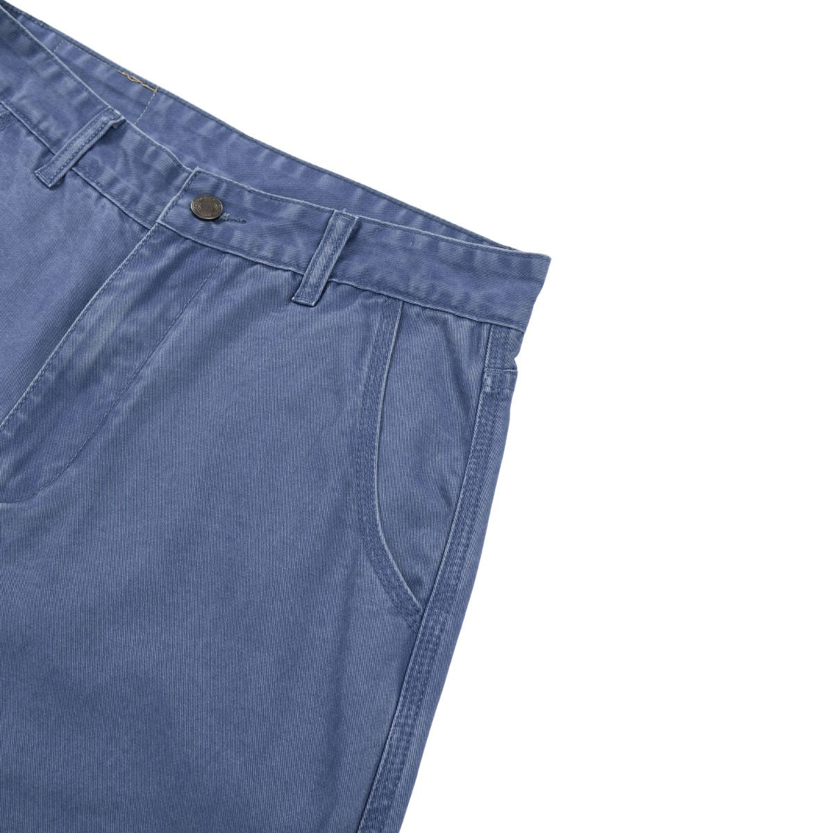 Vintage Washed Faded French‑Blue Wide‑Leg Pants