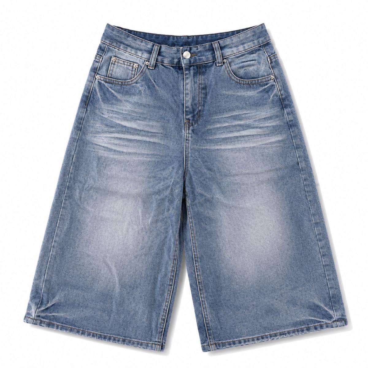 Bermudas con lavado vintage y salpicaduras de tinta