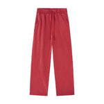 Heavyweight Cotton Washed Distressed Terry Wide‑Leg Pants