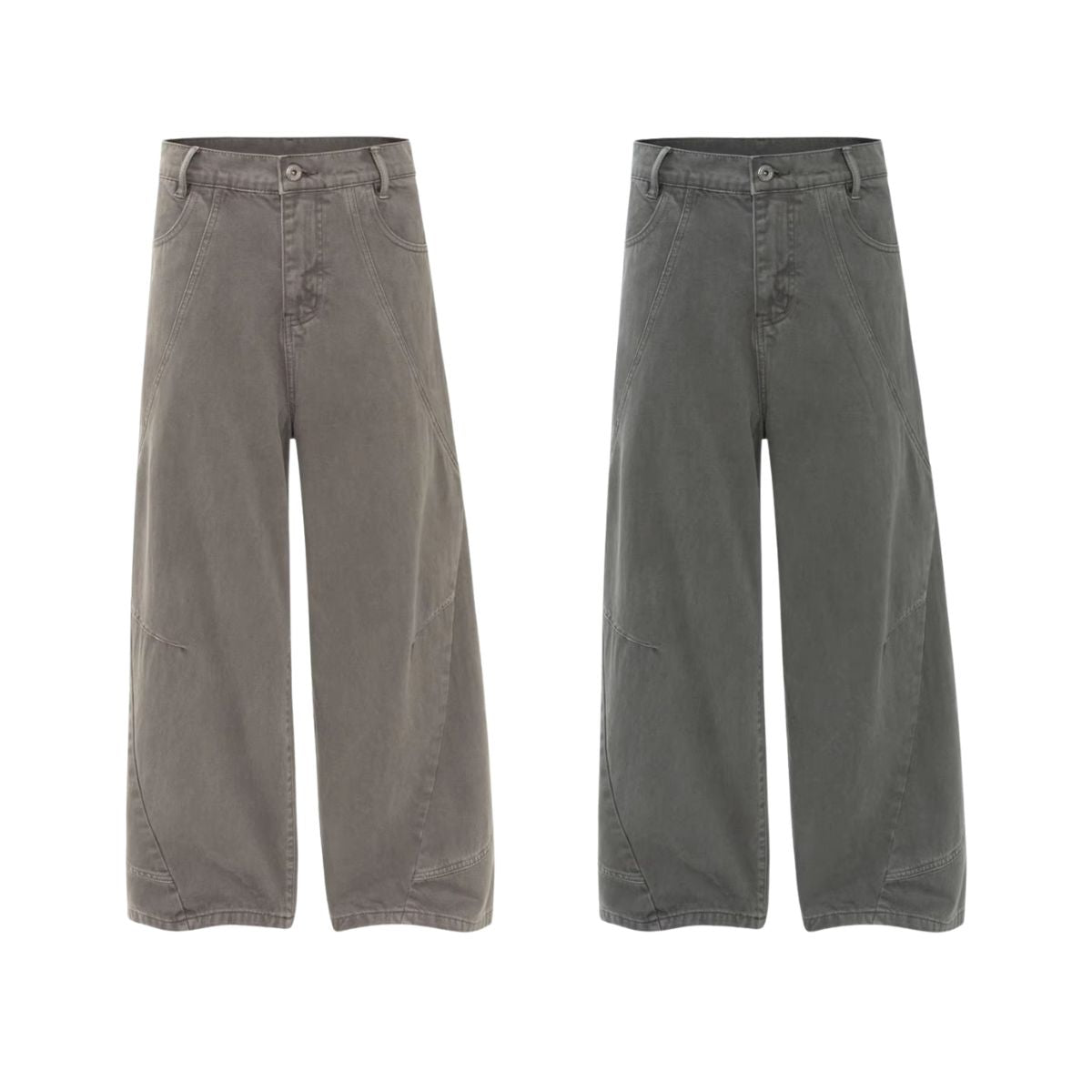 Patchwork Deconstructed Relaxed Loose Fit Stretch Casual Jogger Pants