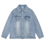 Unisex Retro Street Washed Vintage Denim Jacket