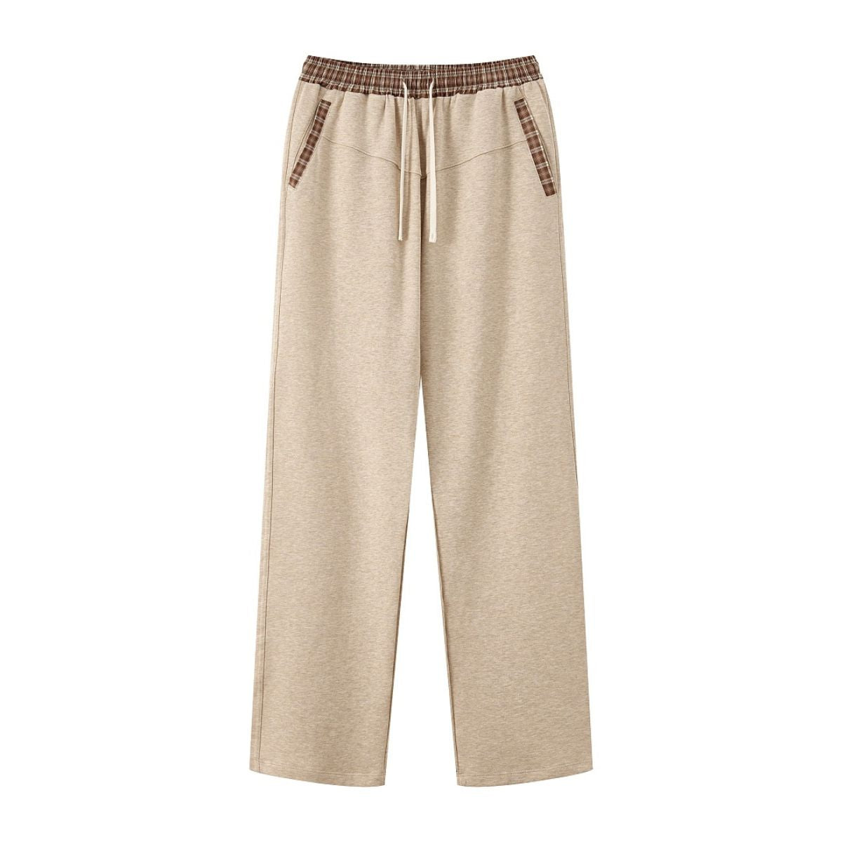 Quiet‑Luxury Old‑Money Heather Contrast Trousers