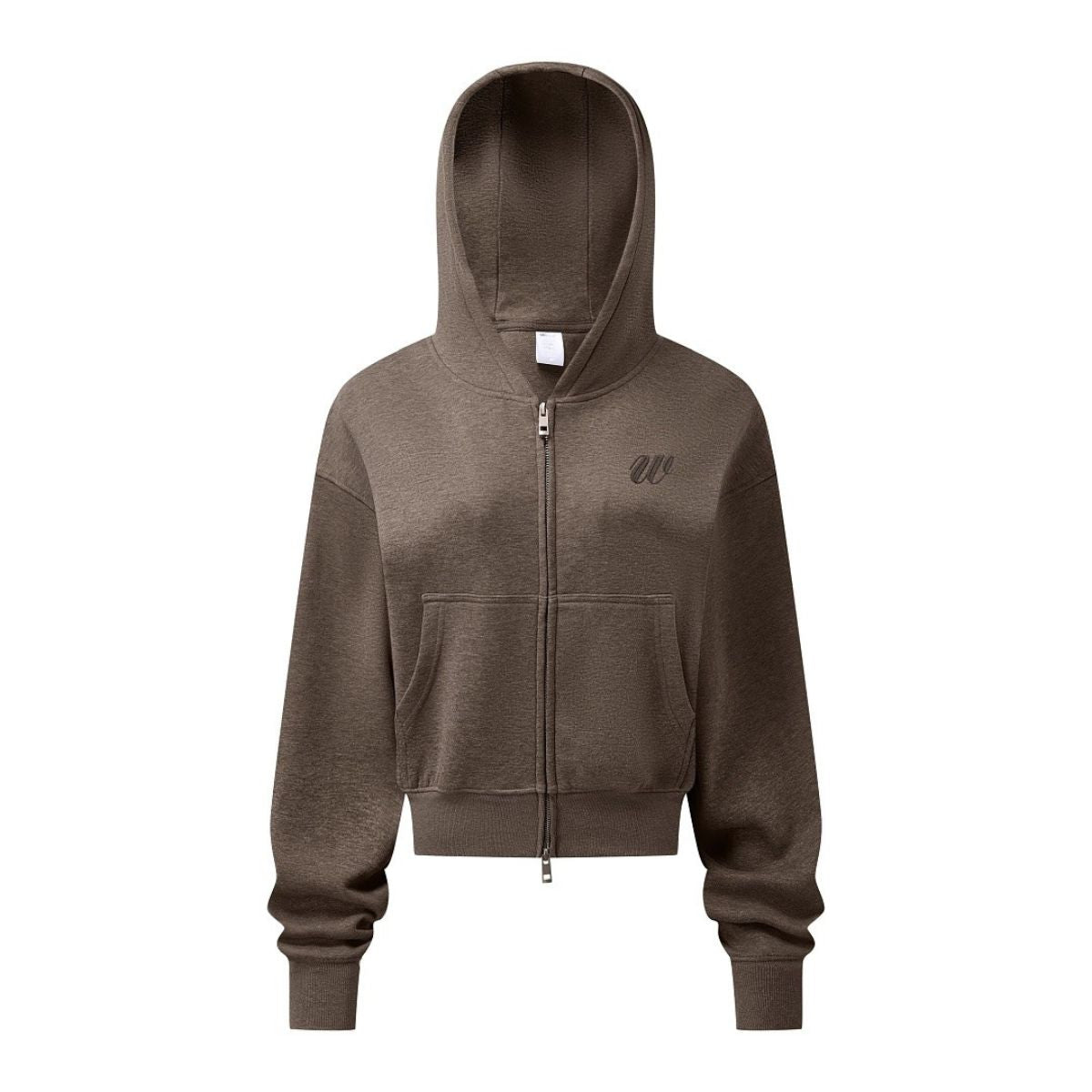Embroidered Quiet Luxury Old Money Zip‑Up Hoodie