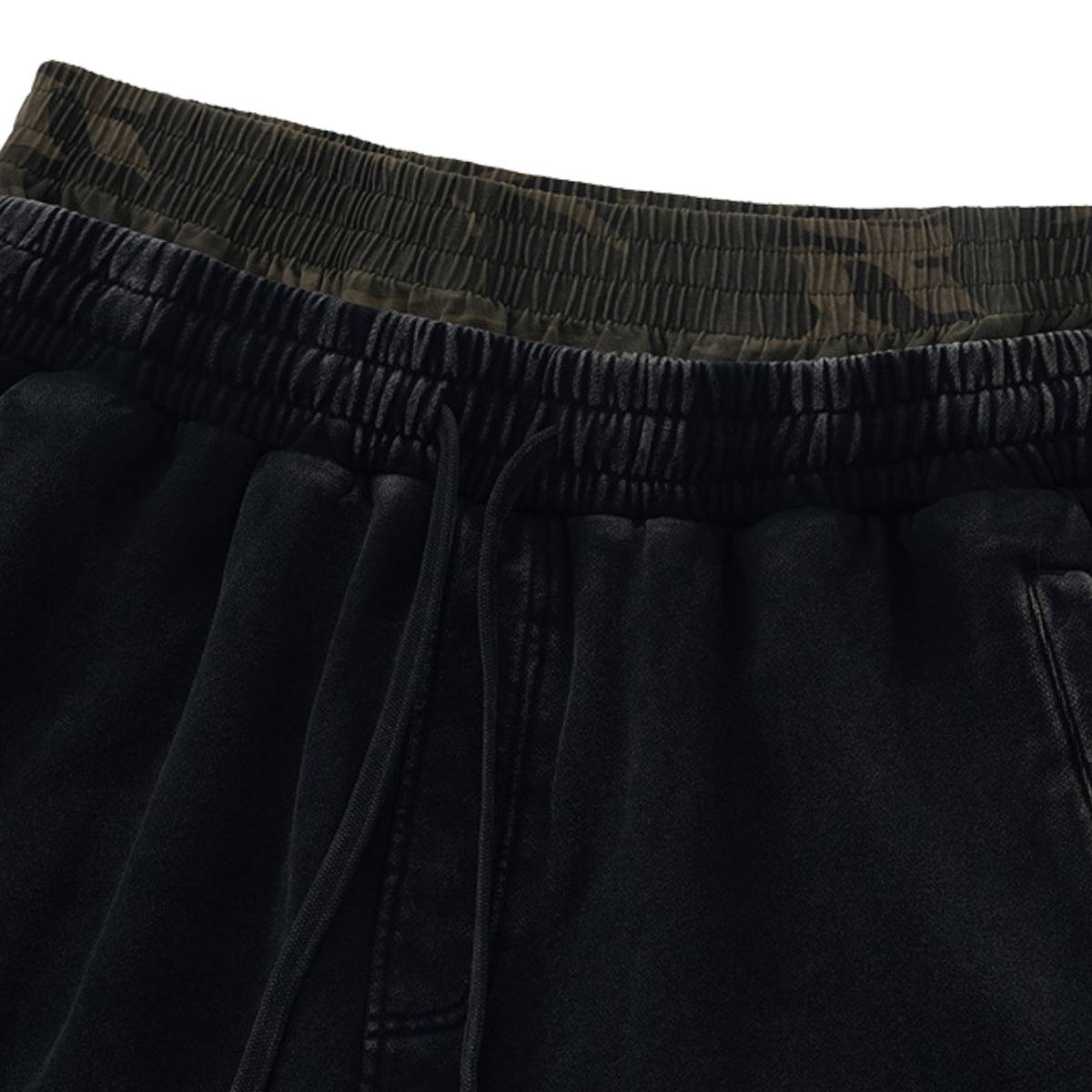 Shorts holgados vintage con lavado intenso