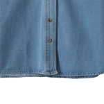 Vestido midi vaquero sin mangas con botones y aberturas en la parte delantera