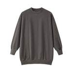 Heavyweight Cotton Washed Vintage Mid‑Length Sweatshirt