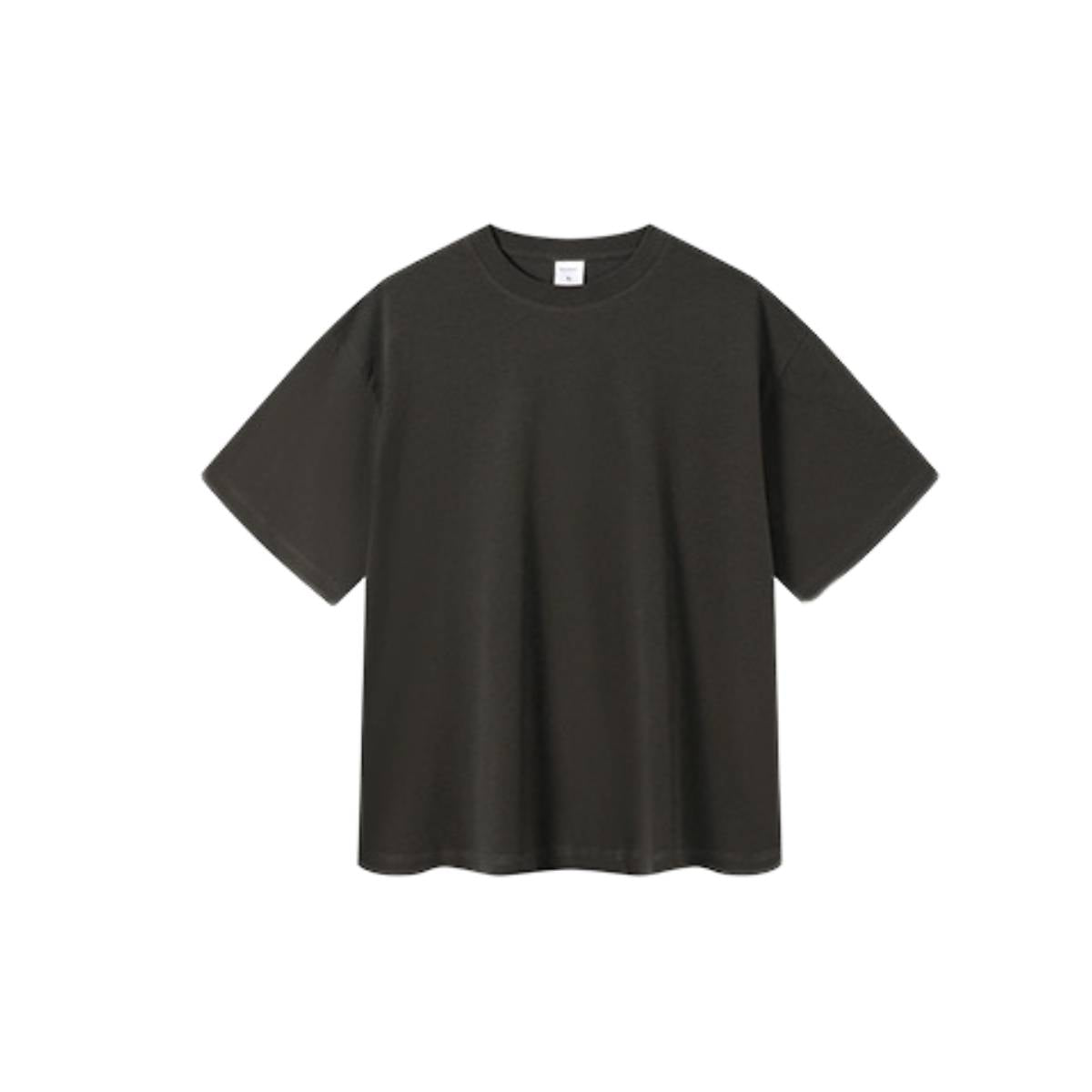 Camiseta destructiva de peso pesado con borde crudo de 10 oz